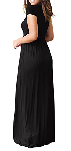 Viishow Women's Short Sleeve Loose Plain Maxi Dresses Casual Long Dresses with Pockets at Amazon Womenâs Clothing store: