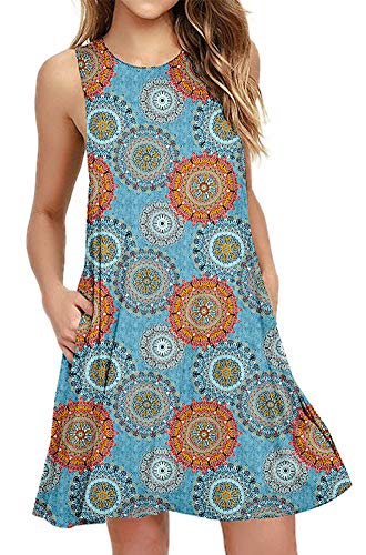 BISHUIGE Women Summer Casual T Shirt Dresses Beach Cover up Plain Tank Dress at Amazon Womenâs Clothing store: