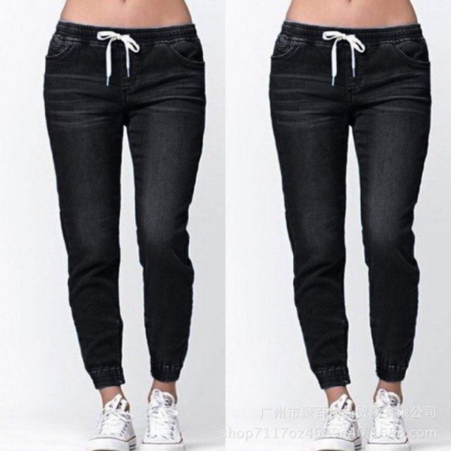 Skinny Slim Jeans for Women Fashion Denim  pant  Denim Pencil Pants  Leisure Full Length trousers