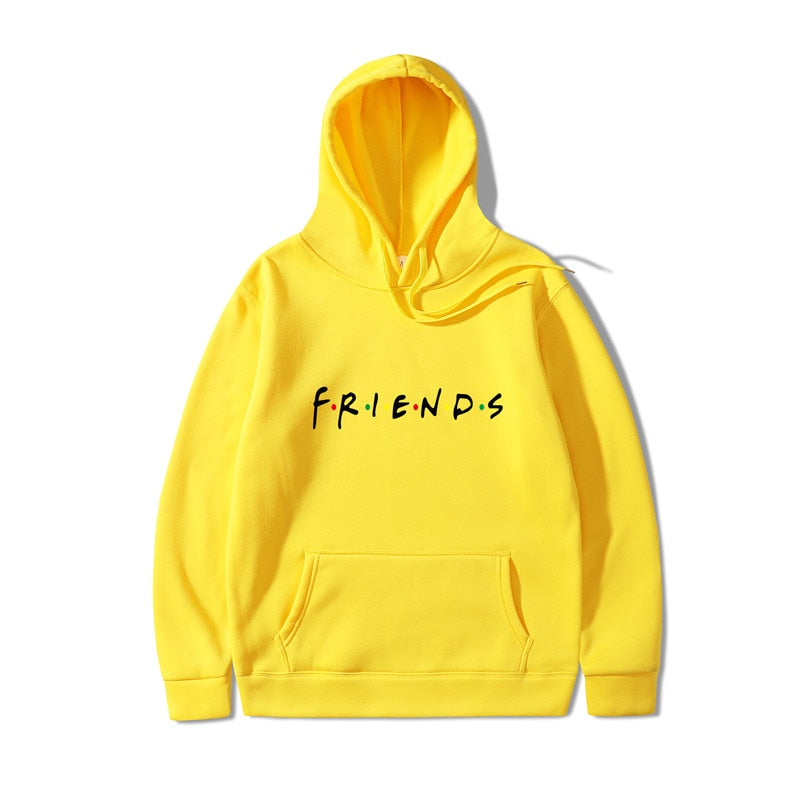 2019 New Friends Tv Show Logo Letter alphabet Hoodies Men Sweatshirts Hip Hop Streetwear Men/Women Couple Hooded Pullover men