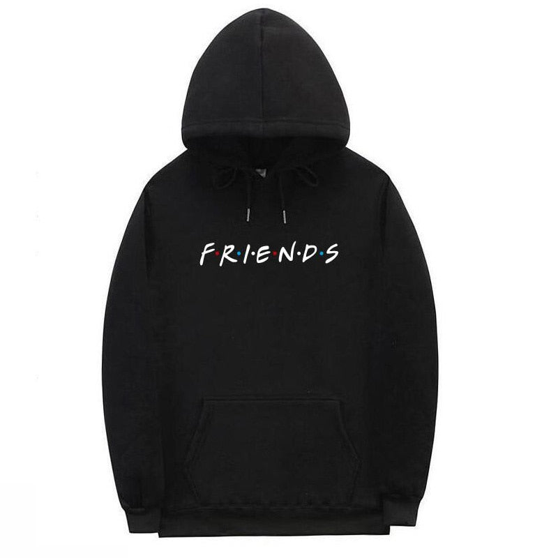 friends tv show logo letter alphabet couple clothes boys man male autumn winter fleece hoodies